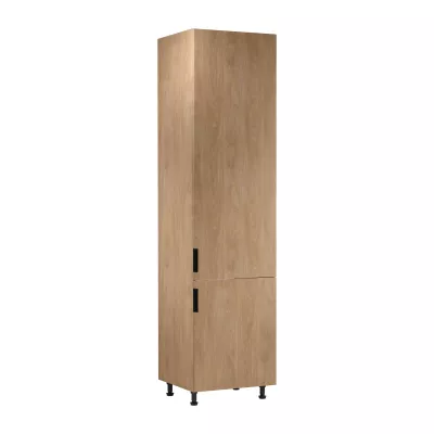 Schrank für Einbaukühlschrank SALERNO – Breite 60 cm, Eiche