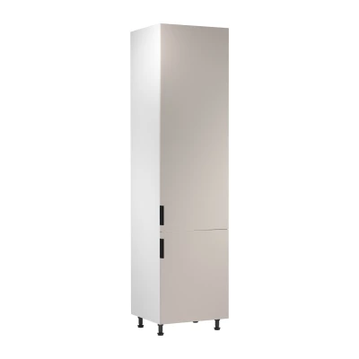 Schrank für Einbaukühlschrank SALERNO – Breite 60 cm, weiß/beige