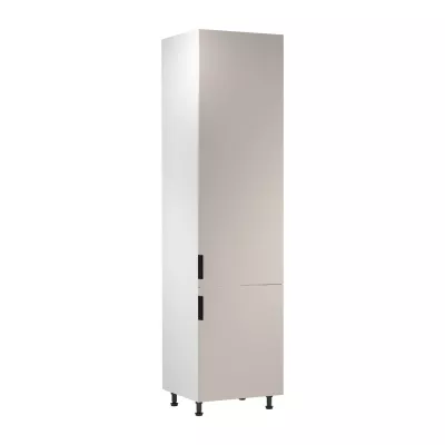 Schrank für Einbaukühlschrank SALERNO – Breite 60 cm, weiß/beige