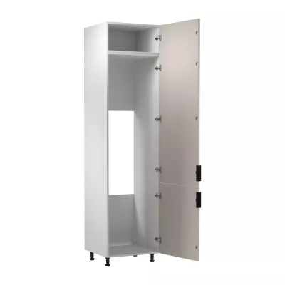 Schrank für Einbaukühlschrank SALERNO – Breite 60 cm, weiß/beige