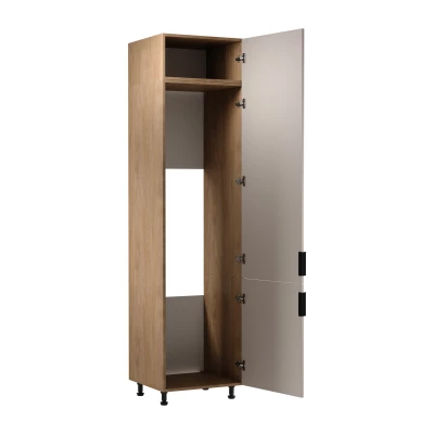 Schrank für Einbaukühlschrank SALERNO – Breite 60 cm, Baltic Storm / Beige