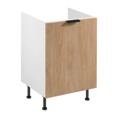 SALERNO Spülenunterschrank – Breite 60 cm, weiß/eiche