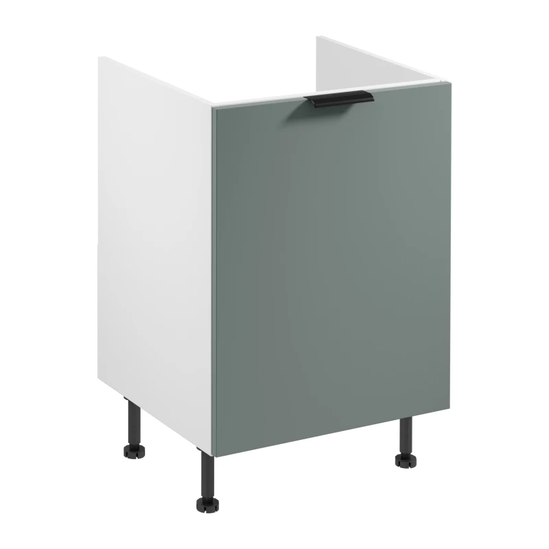 SALERNO Spülenunterschrank – Breite 60 cm, weiß/grün
