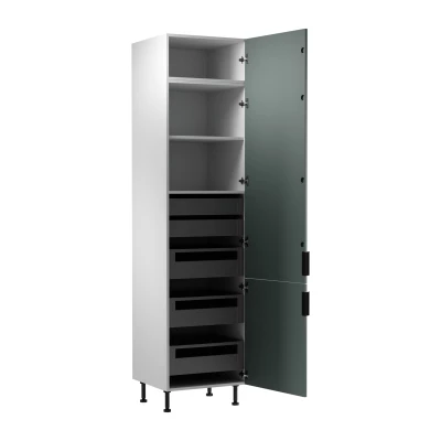 SALERNO Lebensmittelschrank – Breite 60 cm, weiß/grün