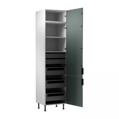SALERNO Lebensmittelschrank – Breite 60 cm, weiß/grün