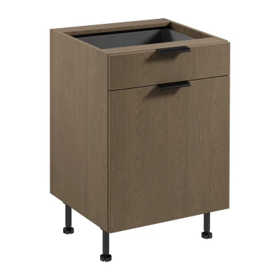Unterschrank mit Schublade SALERNO – Breite 60 cm, Farbe: Baltic Storm + GRATIS Sideboard