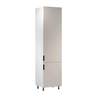 Hoher Küchenschrank SALERNO – Breite 60 cm, weiß/beige