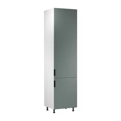 Hoher Küchenschrank SALERNO – Breite 60 cm, weiß/grün