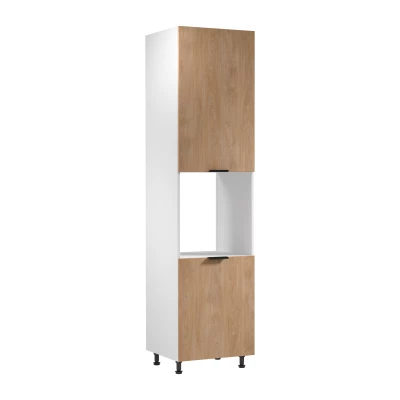 Backofenschrank SALERNO – Breite 60 cm, weiß/Eiche