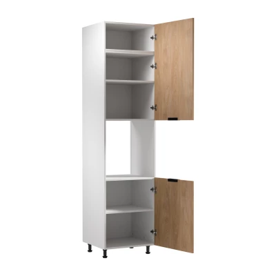 Backofenschrank SALERNO – Breite 60 cm, weiß/Eiche