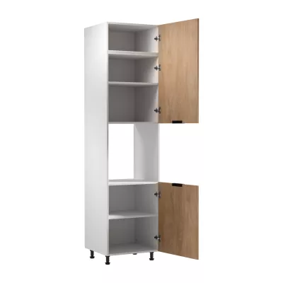 Backofenschrank SALERNO – Breite 60 cm, weiß/Eiche