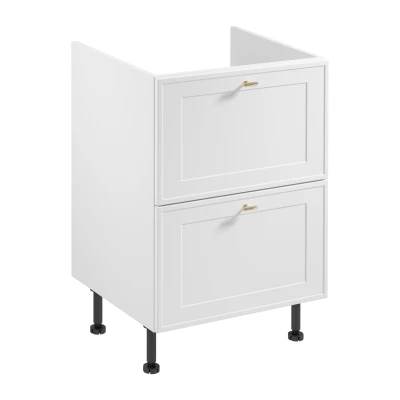 Unterschrank SALERNO mit Schublade – Breite 60 cm, weiß
