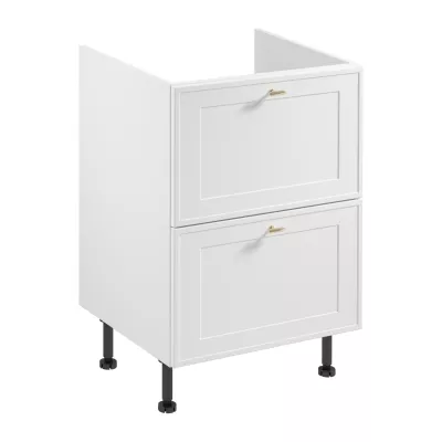 Unterschrank SALERNO mit Schublade – Breite 60 cm, weiß