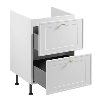 Unterschrank SALERNO mit Schublade – Breite 60 cm, weiß