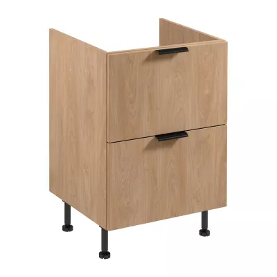 Unterschrank SALERNO mit Schublade – Breite 60 cm, Eiche