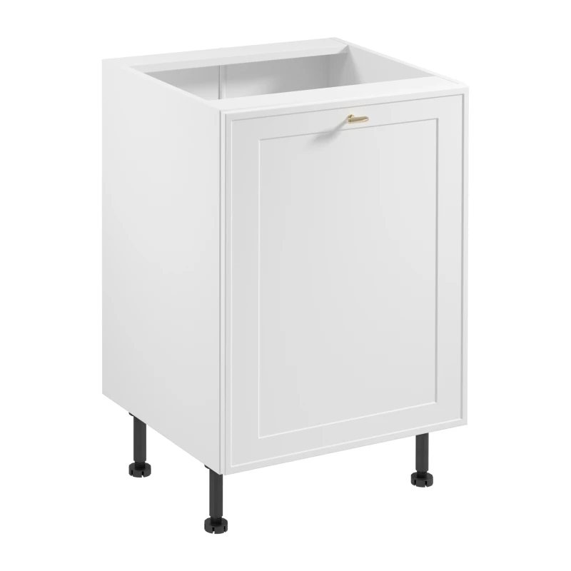 Unterschrank SALERNO mit einer Tür – Breite 60 cm, weiß