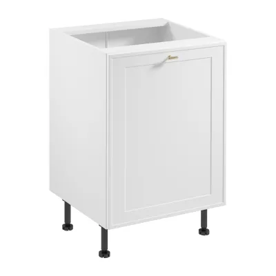 Unterschrank SALERNO mit einer Tür – Breite 60 cm, weiß