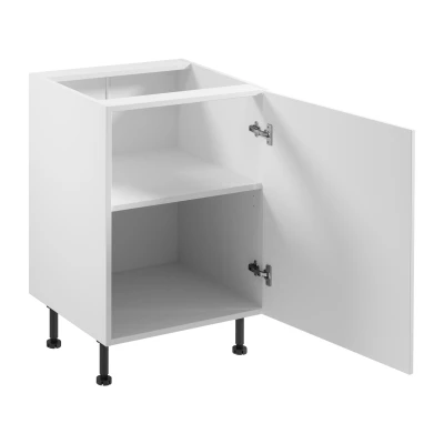 Unterschrank SALERNO mit einer Tür – Breite 60 cm, weiß
