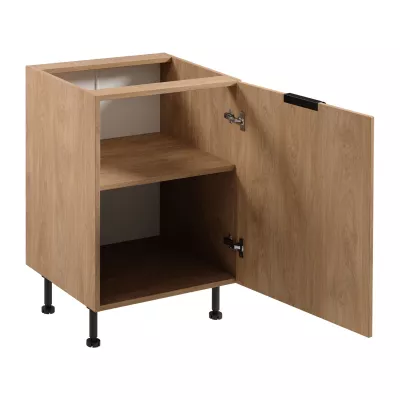 Unterschrank SALERNO mit einer Tür – Breite 60 cm, Eiche