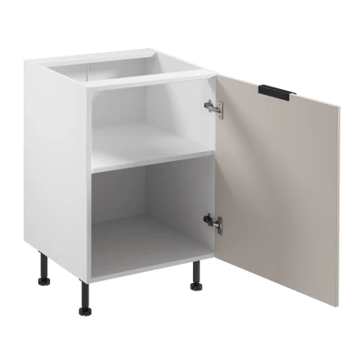Unterschrank SALERNO mit einer Tür – Breite 60 cm, weiß/beige