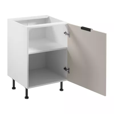 Unterschrank SALERNO mit einer Tür – Breite 60 cm, weiß/beige