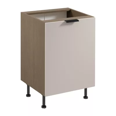 Unterschrank SALERNO mit einer Tür – Breite 60 cm, Farbe: Baltic Storm / Beige