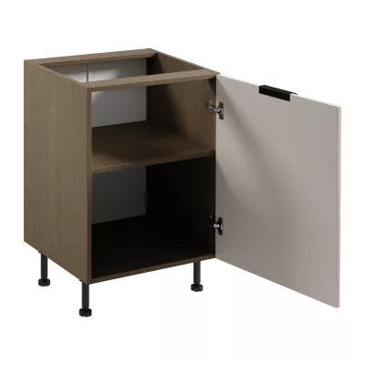 Unterschrank SALERNO mit einer Tür – Breite 60 cm, Farbe: Baltic Storm / Beige