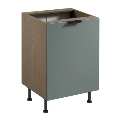 Unterschrank SALERNO mit einer Tür – Breite 60 cm, Farbe: Baltic Storm / Grün
