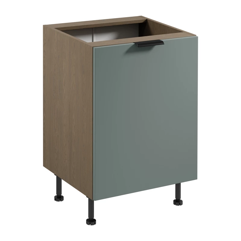 Unterschrank SALERNO mit einer Tür – Breite 60 cm, Farbe: Baltic Storm / Grün