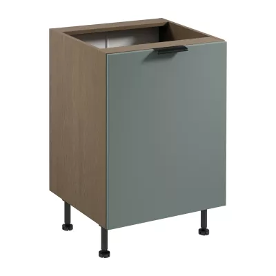 Unterschrank SALERNO mit einer Tür – Breite 60 cm, Farbe: Baltic Storm / Grün