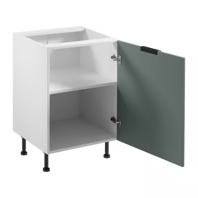 Unterschrank SALERNO mit einer Tür – Breite 60 cm, weiß/grün