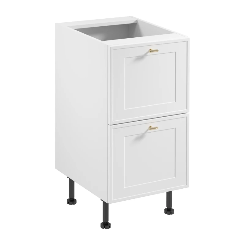 Unterschrank SALERNO – Breite 45 cm, weiß