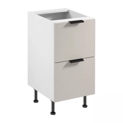 Unterschrank SALERNO – Breite 45 cm, weiß/beige