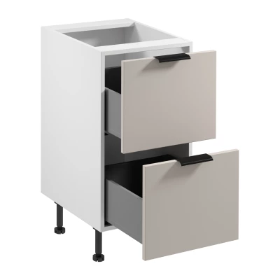 Unterschrank SALERNO – Breite 45 cm, weiß/beige