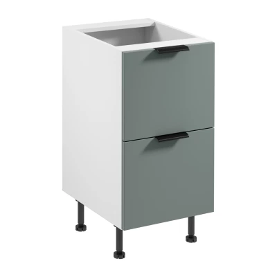 Unterschrank SALERNO – Breite 45 cm, weiß/grün