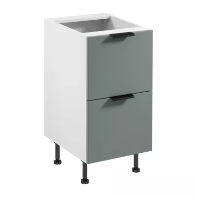 Unterschrank SALERNO – Breite 45 cm, weiß/grün