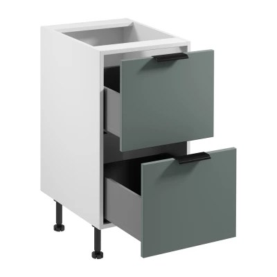 Unterschrank SALERNO – Breite 45 cm, weiß/grün