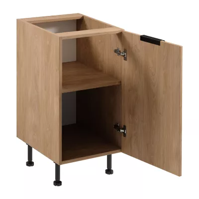 Unterschrank SALERNO mit einer Tür – Breite 45 cm, Eiche