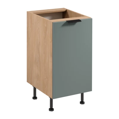 Unterschrank SALERNO mit einer Tür – Breite 45 cm, Eiche/Grün