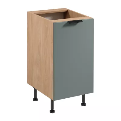 Unterschrank SALERNO mit einer Tür – Breite 45 cm, Eiche/Grün