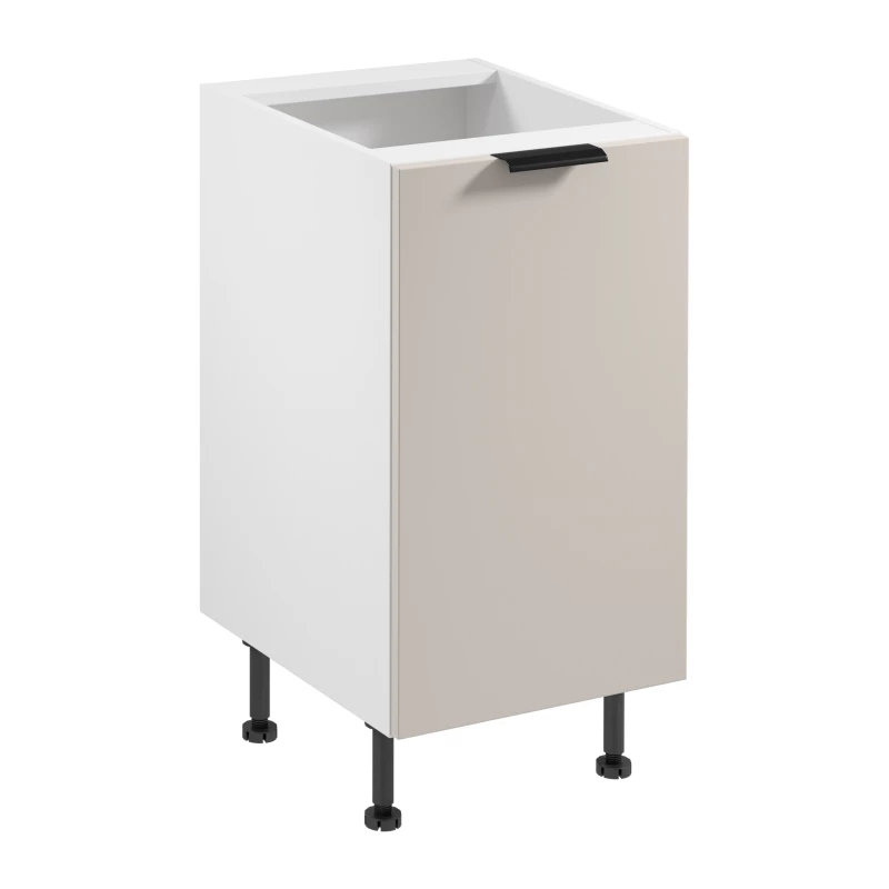 Unterschrank SALERNO mit einer Tür – Breite 45 cm, weiß/beige