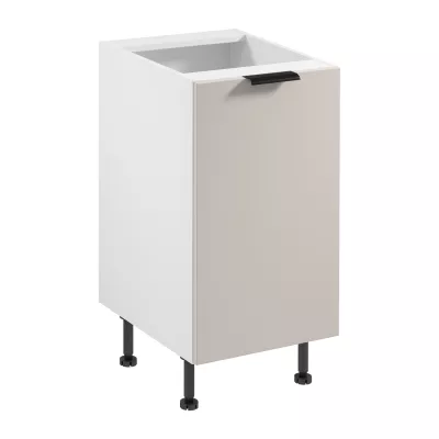 Unterschrank SALERNO mit einer Tür – Breite 45 cm, weiß/beige