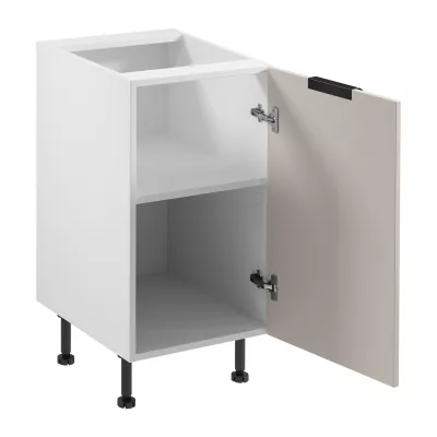 Unterschrank SALERNO mit einer Tür – Breite 45 cm, weiß/beige