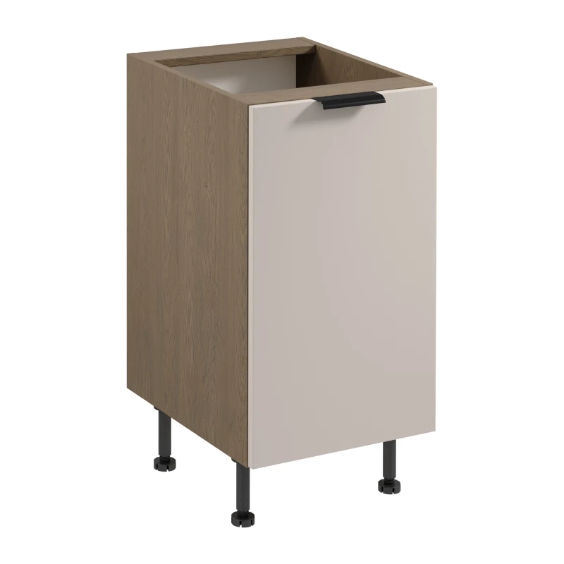 Unterschrank SALERNO mit einer Tür – Breite 45 cm, Farbe: Baltic Storm / Beige