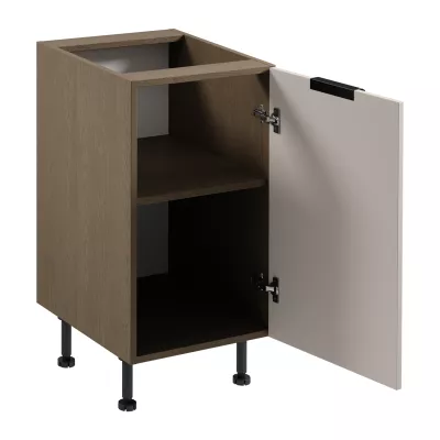 Unterschrank SALERNO mit einer Tür – Breite 45 cm, Farbe: Baltic Storm / Beige