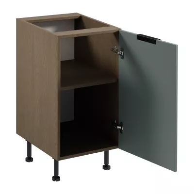 Unterschrank SALERNO mit einer Tür – Breite 45 cm, Farbe: Baltic Storm / Grün