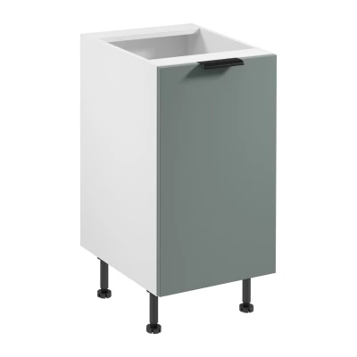 Unterschrank SALERNO mit einer Tür – Breite 45 cm, weiß/grün
