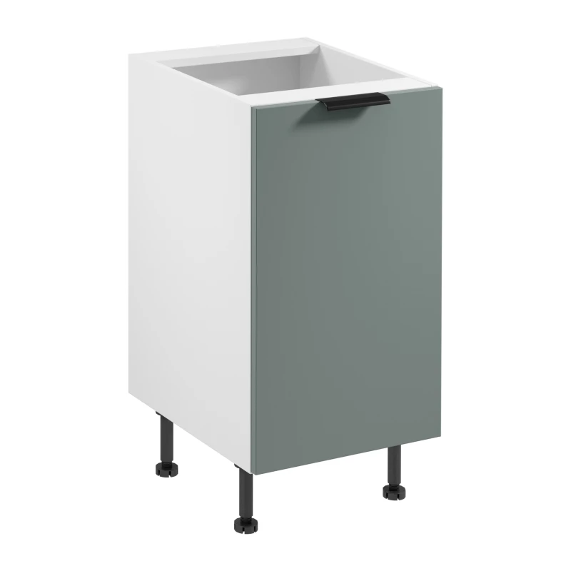 Unterschrank SALERNO mit einer Tür – Breite 45 cm, weiß/grün