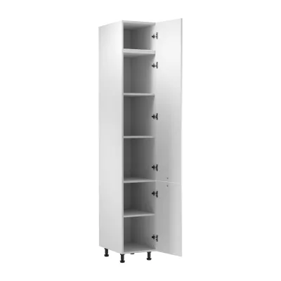 Hoher Küchenschrank SALERNO – Breite 40 cm, weiß