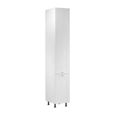 Hoher Küchenschrank SALERNO – Breite 40 cm, weiß